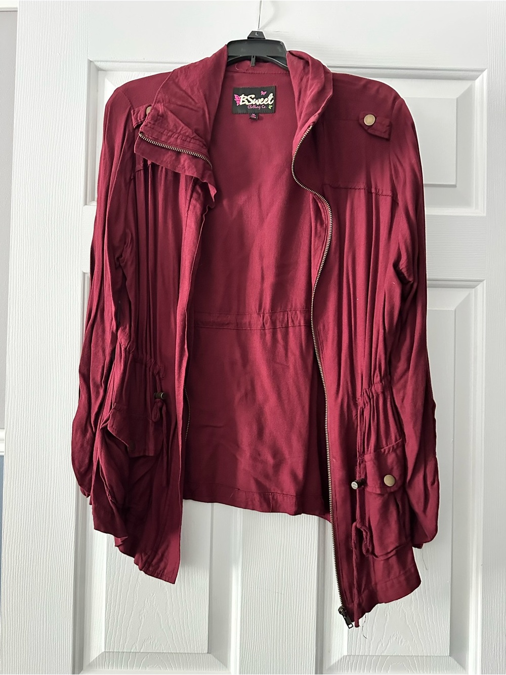 Women's Burgundy Lightweight Jacket